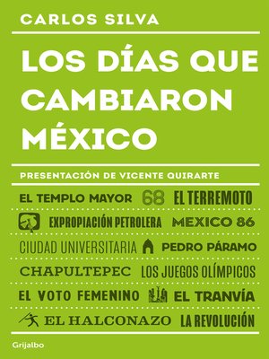 cover image of Los días que cambiaron México